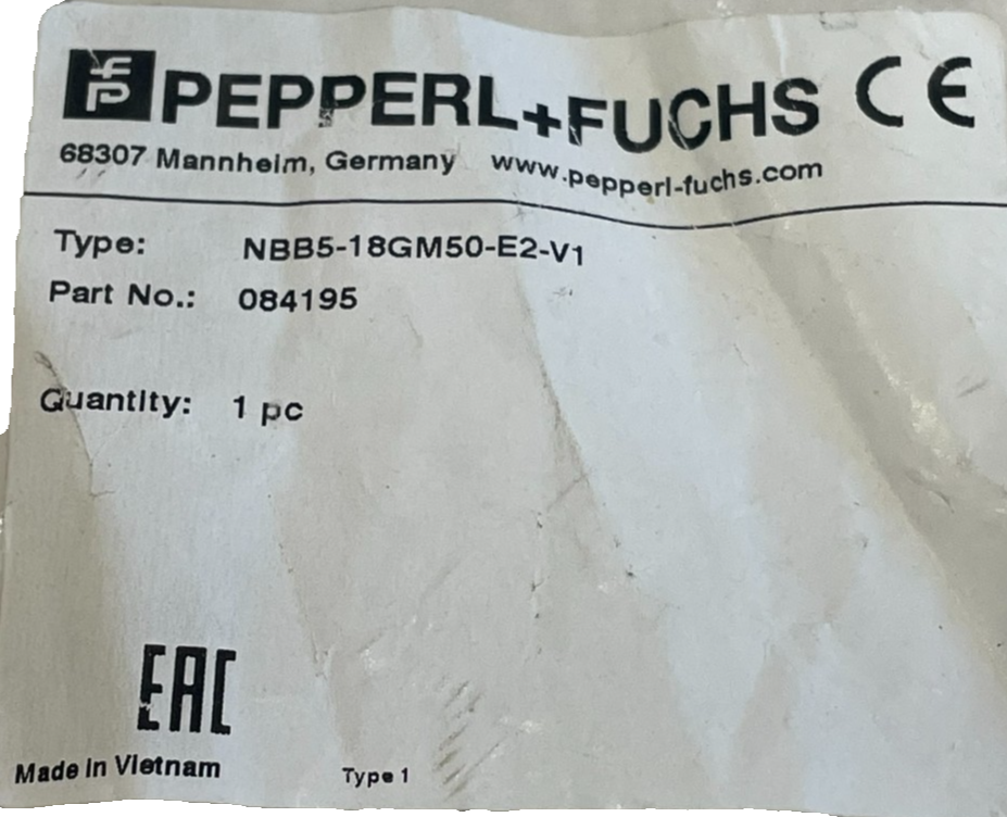 NEW PEPPERL+FUCHS NBB5-18GM50-E2-V1 INDUCTIVE SENSOR 84195 NBB518GM50E2V1 - Image 5