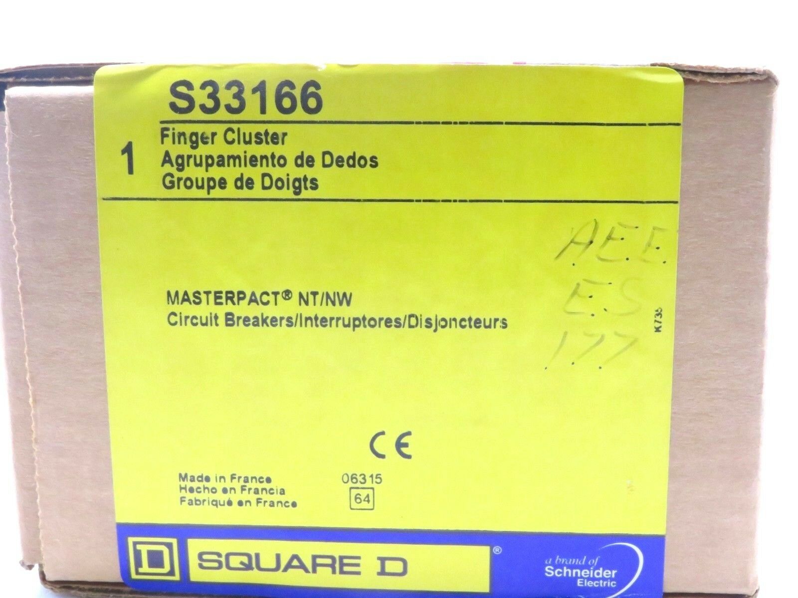 NEW SEALED SQUARE D S33166 CIRCUIT BREAKER FINGER CLUSTER - SB ...