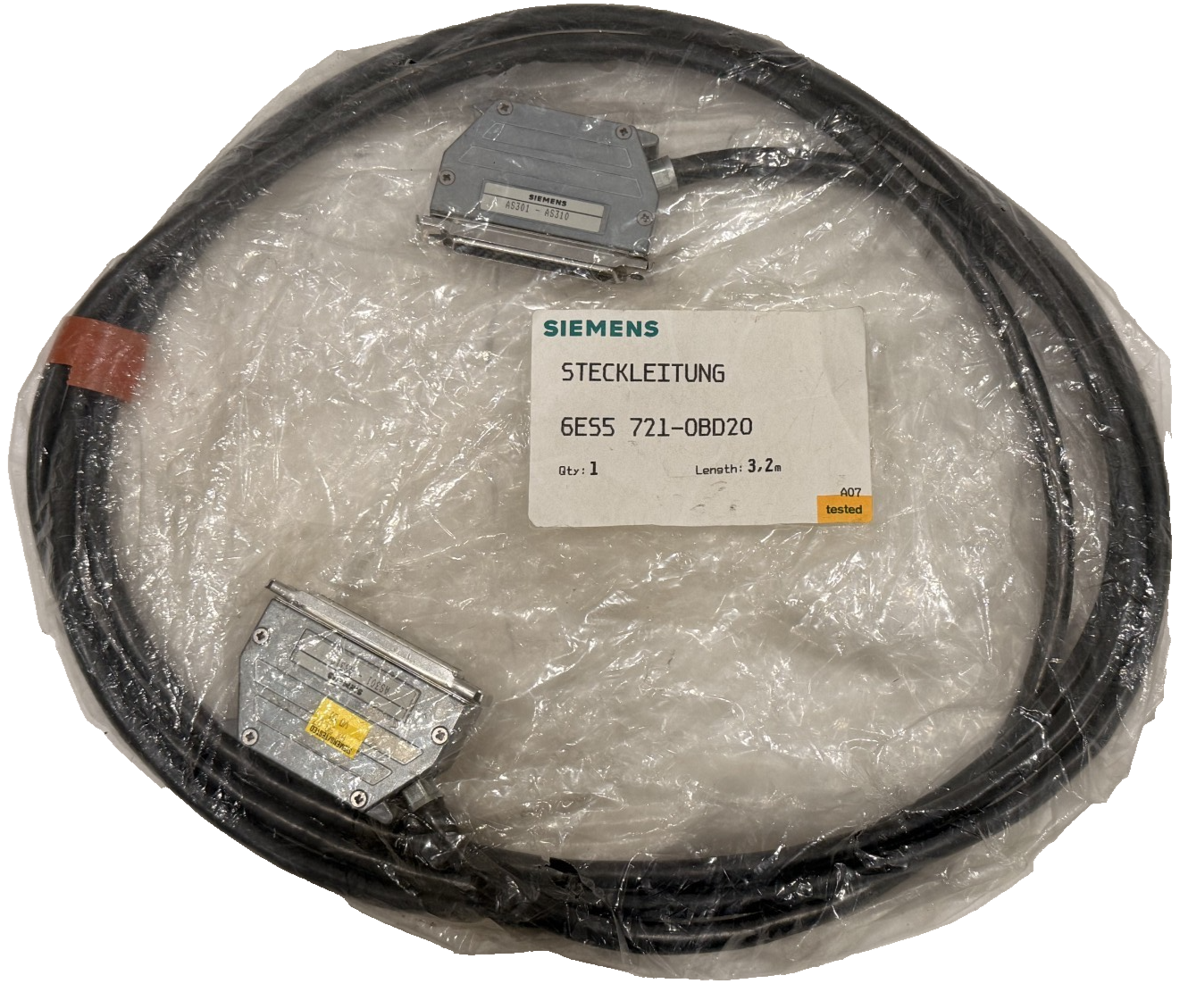 NEW SIEMENS 6ES5 721-0BD20 SIMATIC S5 STECKLEITUNG CABLE ASSEMBLY 6ES57210BD20 - Image 7