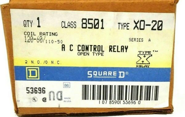 NEW SQUARE D 8501-XO20 CONTROL RELAY SER.A 8501XO20 - Image 4