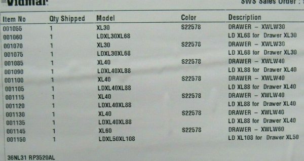 NEW STANLEY VIDMAR 9 DRAWERS CABINET DARK BLUE IN FACTORY PACKAGING 45Wx21Dx59H - Image 5