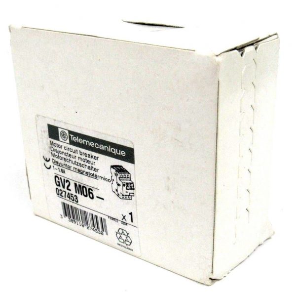 NEW TELEMECANIQUE GV2-M06 CIRCUIT BREAKER GV2M06 027453