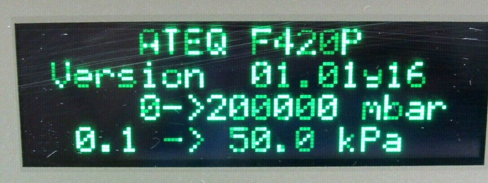 USED ATEQ F420 203.00 LEAK DETECTOR B203-2166 20300 - Image 4