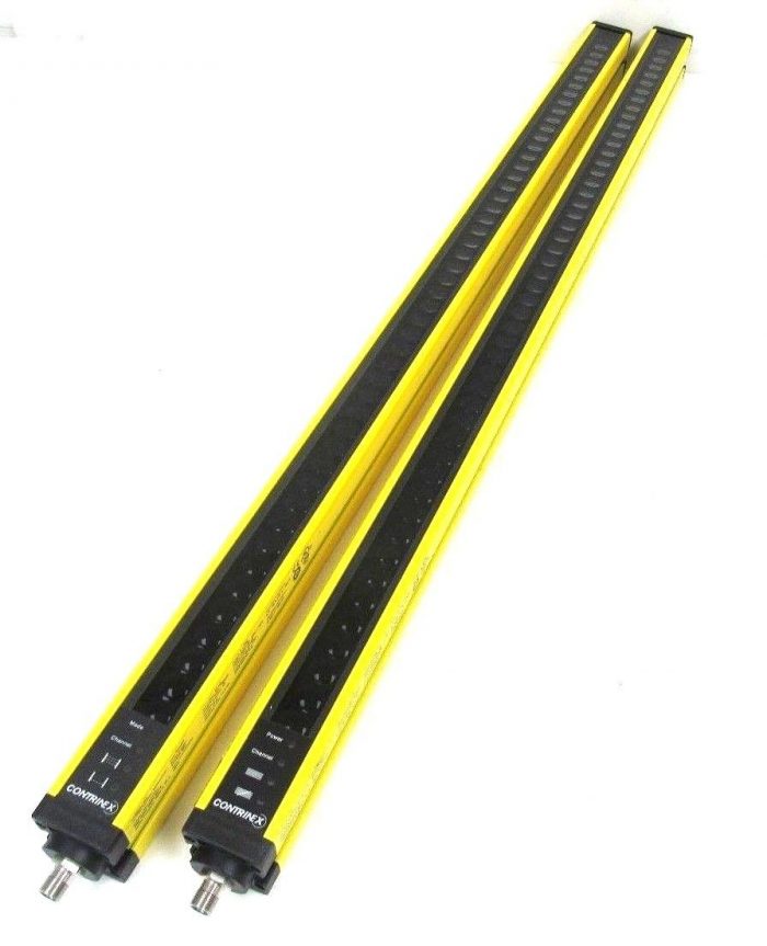 USED CONTRINEX YBB-30R4-0800-G012 LIGHT CURTAIN SET YBB-30S4-0800-G012 31"