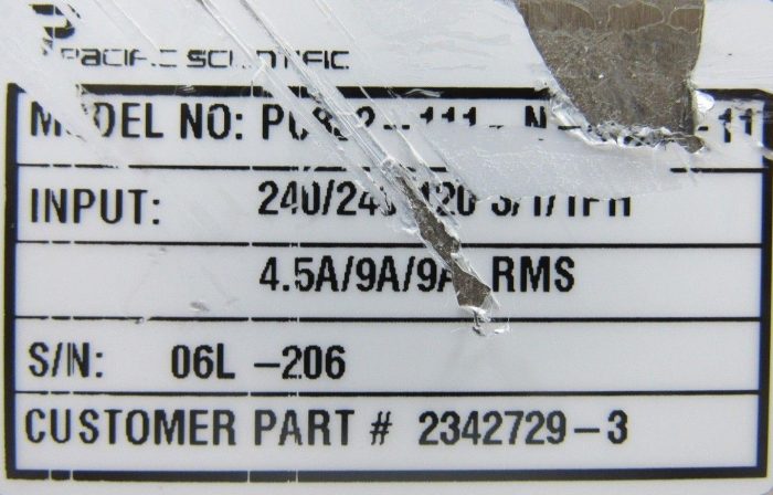 USED PACIFIC SCIENTIFIC PC832-111-N-4122-11 SERVO DRIVE PC832111N412211 - Image 6