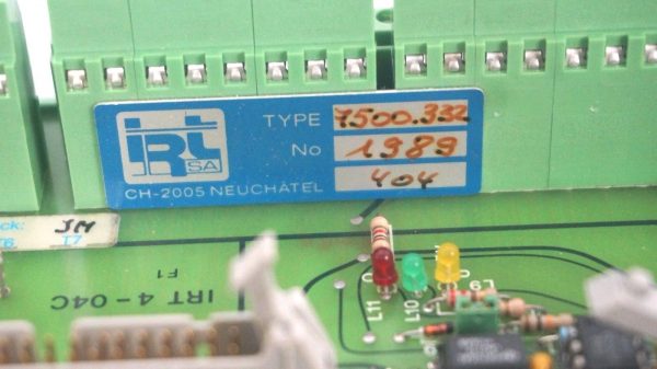 USED REIS IRT 4-04C DIN RAIL MOUNTING BOARD 7500-332 - Image 3