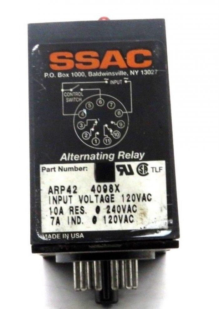 Ssac Inc USED SSAC ARP42 ALTERNATING RELAY 120VAC - SB Industrial Supply, Inc.