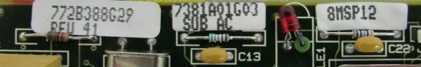 USED WESTINGHOUSE 772B388G29 CIRCUIT BOARD 7381A01G03 - Image 4