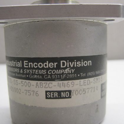 USED BEI INDUSTRIAL XH25D-SS-500-ABZC-4469-LED-SM18 ENCODER