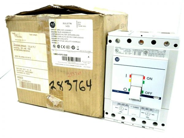 NEW ALLEN BRADLEY 140G-K3F3-D40 CIRCUIT BREAKER 140GK3F3D40