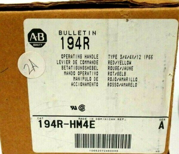 NEW ALLEN BRADLEY 194R-HM4E OPERATING HANDLE SER.A 194RHM4E - Image 4