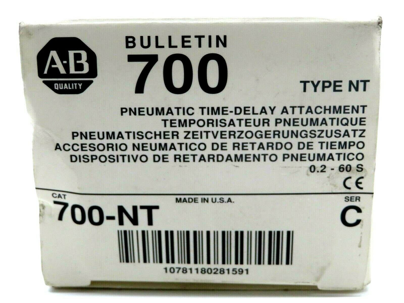 NEW ALLEN BRADLEY 700-NT PNEUMATIC TIME DELAY SERIES C 700NT - Image 3