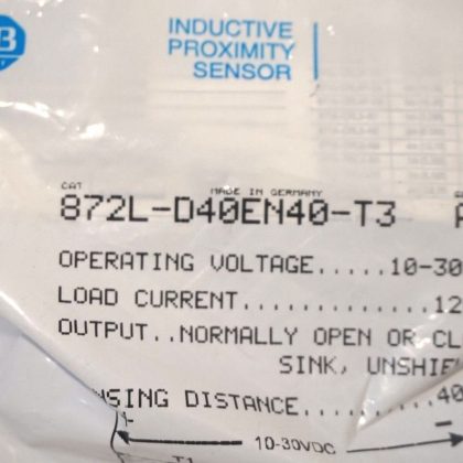 NEW ALLEN BRADLEY 872L-D40EN40-T3 PROXIMITY SENSOR SER.A 872LD40EN40T3
