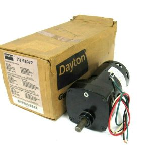 NEW DAYTON 6Z077 GEAR MOTOR RATIO 95.5:1 1/20HP