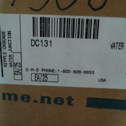 NEW DME DC 131 NIPPLE CASCADE WATER JUNCTION BOX OF 25 DC131