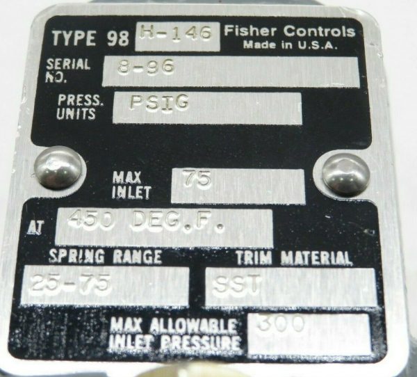 NEW FISHER CONTROLS 98H-146 REGULATOR 98H 98H146 - Image 3