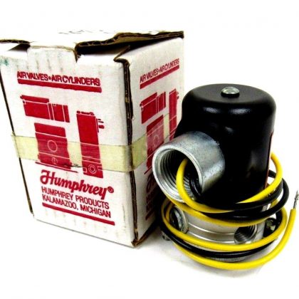 NEW HUMPHREY T125E1-3-10-36-80 SOLENOID VALVE 125 PSI 120V T125E13103680