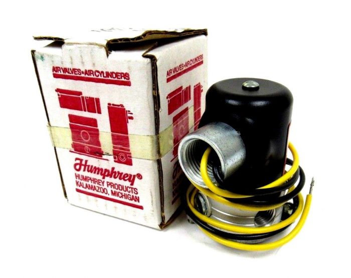 NEW HUMPHREY T125E1-3-10-36-80 SOLENOID VALVE 125 PSI 120V T125E13103680