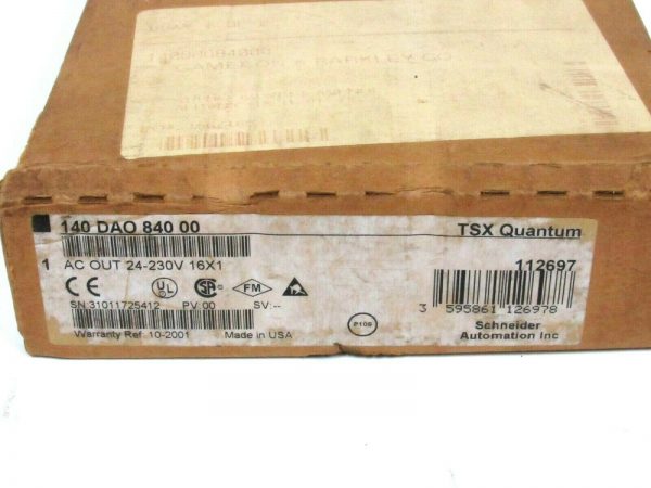 NEW SCHNEIDER 140-DAO-840-00 TSX QUANTUM OUTPUT MODULE 140DAO84000 - Image 3