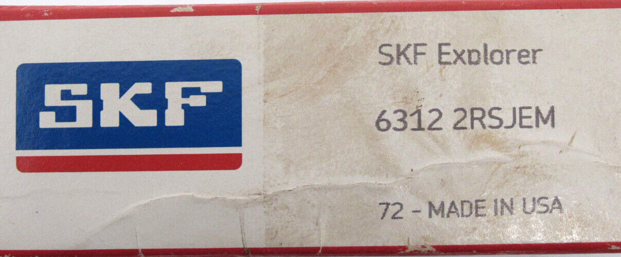 SKF 6312 2RSJEM Deep Groove Ball Bearing