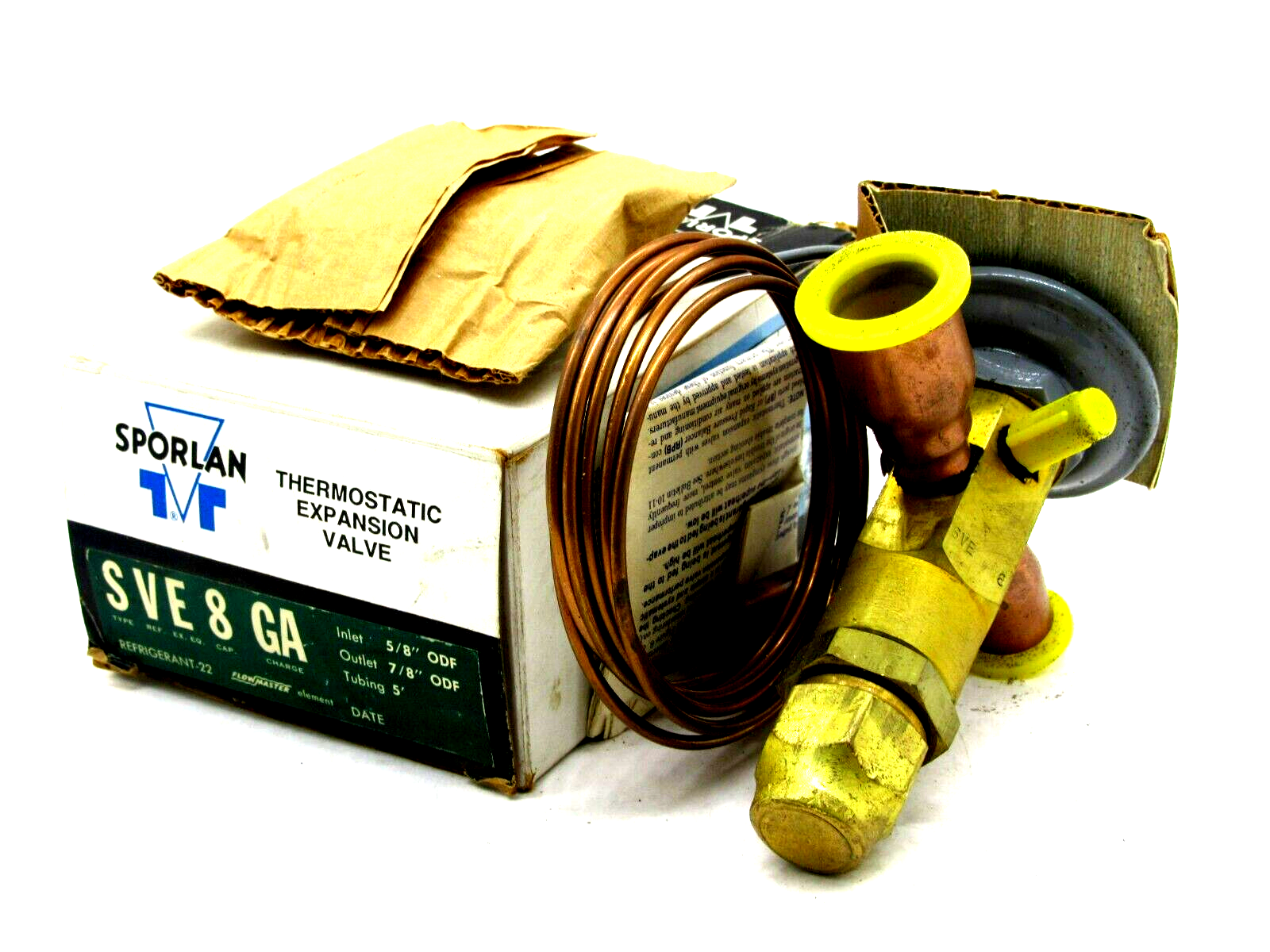 NEW SPORLAN SVE-8-GA THERMOSTATIC EXPANSION VALVE SVE8GA - SB