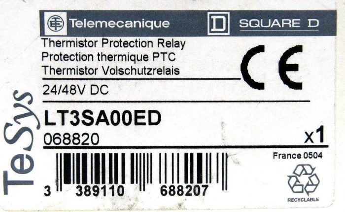 NEW TELEMECANIQUE LT3SA00ED THERMISTOR PROTECTION RELAY - Image 5