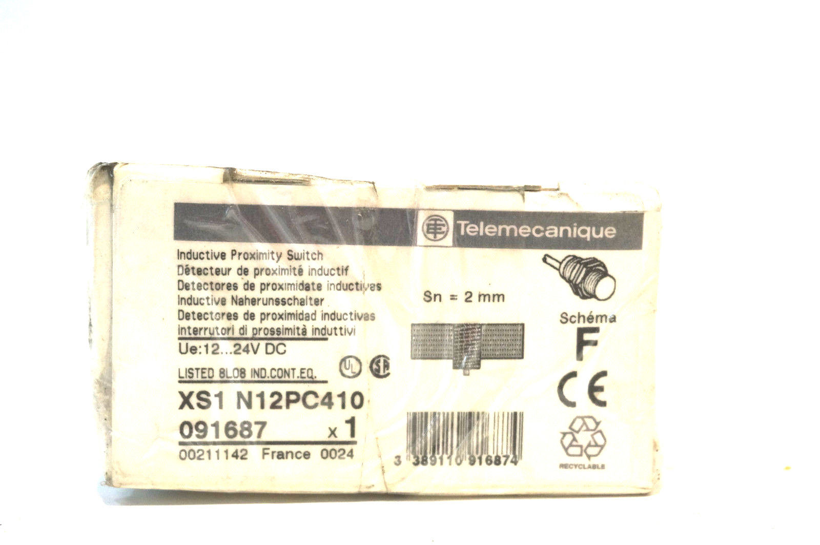 NEW TELEMECANIQUE XS1-N12PC410 PROXIMITY SWITCH XS1N12PC410