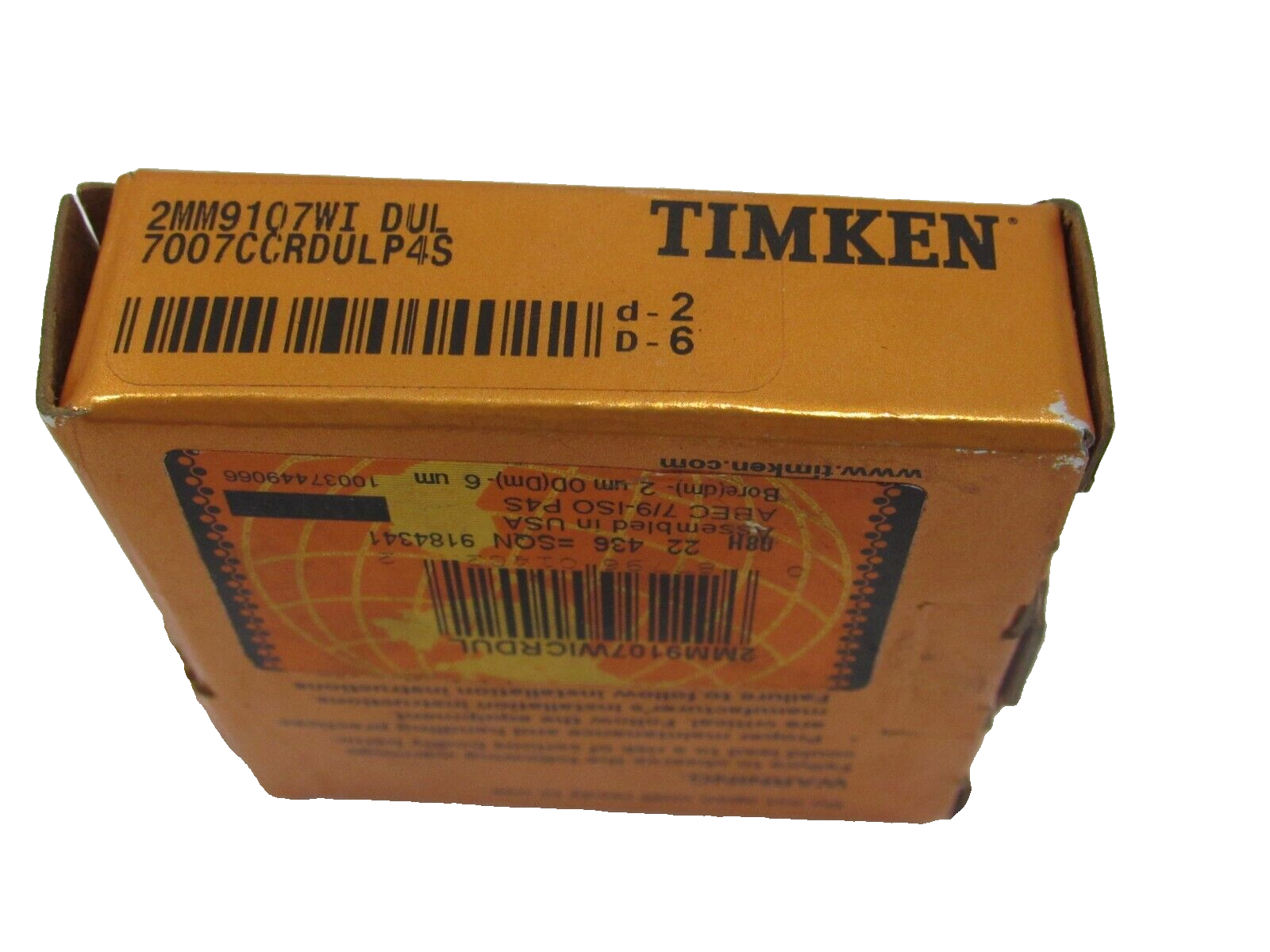 NEW TIMKEN 2MM9107WI DUL PRECISION BEARING SET - Image 3
