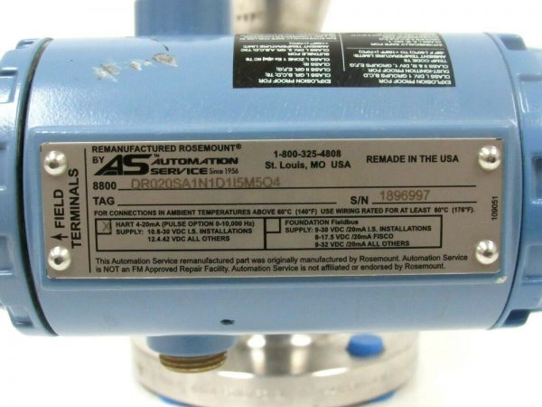 REFURBISHED ROSEMOUNT 8800 8800D 8800DR020SA1N1D1I5M5Q4 VORTEX FLOW METER - Image 6