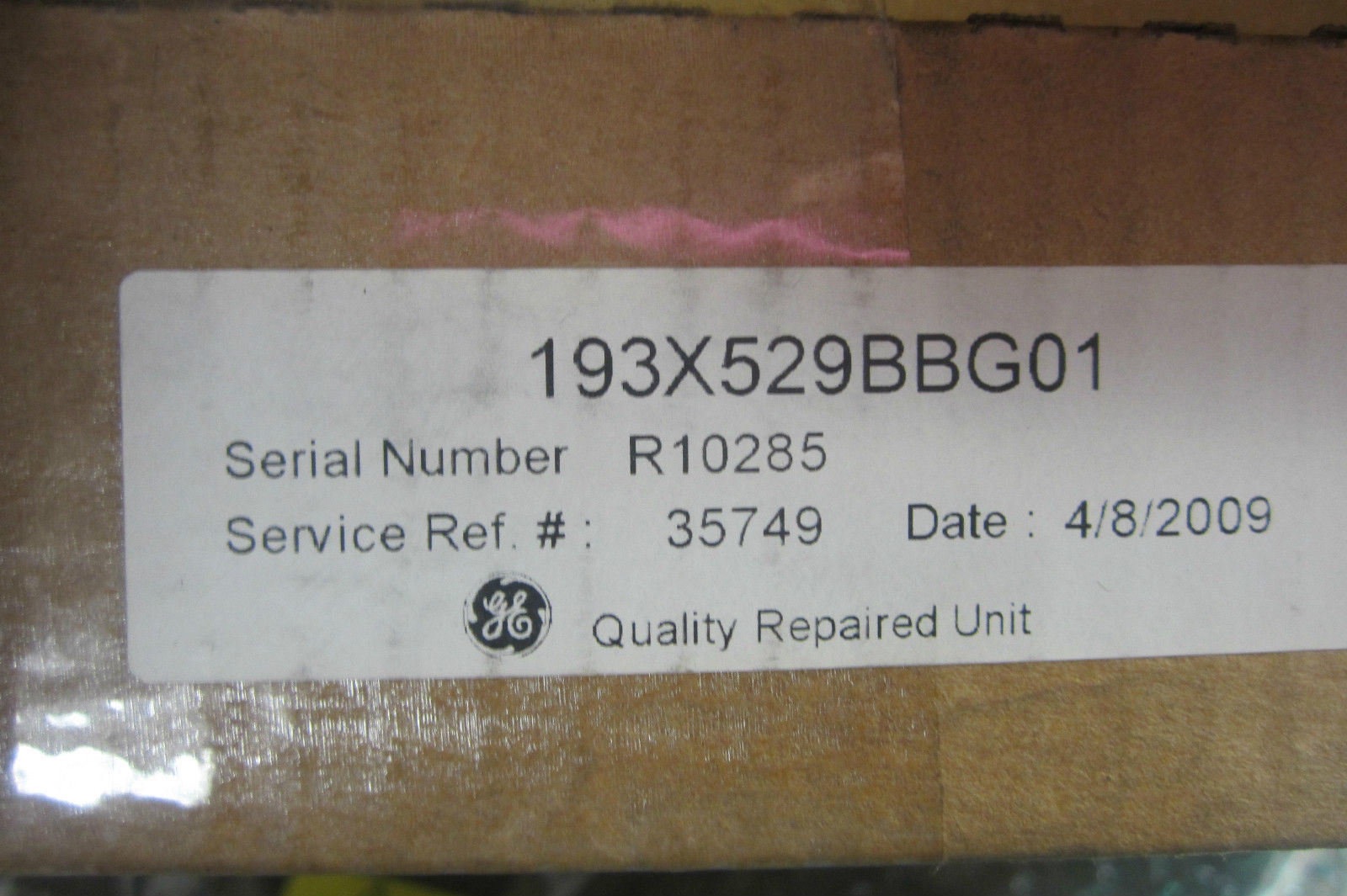 REMANUFACTURED GENERAL ELECTRIC 193X529BBG01 MAIN CONTROL CARD