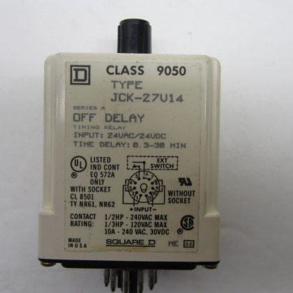 SQUARE D JCK-27V14 RELAY JCK27V14