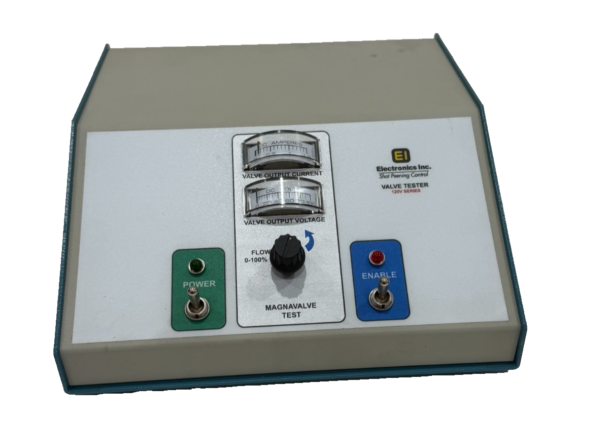 USED ELECTRONIC INC. SHOT PEENING CONTROL VALVE TESTER 120V - Image 3