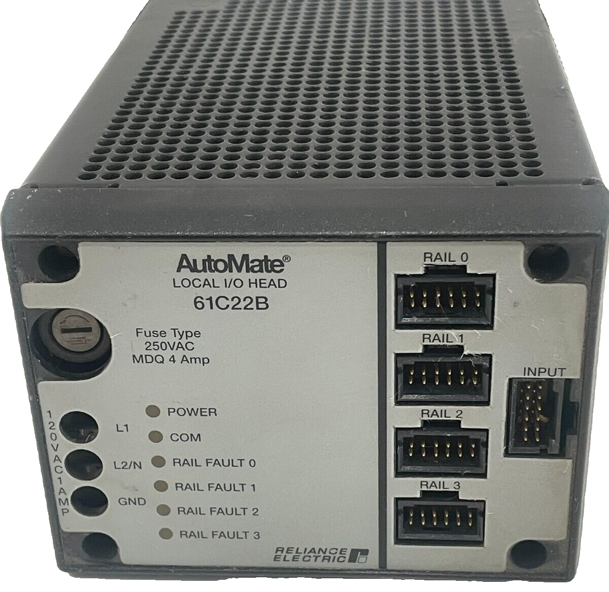 USED RELIANCE ELECTRIC 61C22B AUTOMATE LOCAL I/O HEAD 803456-37RD J-3671 - Image 3