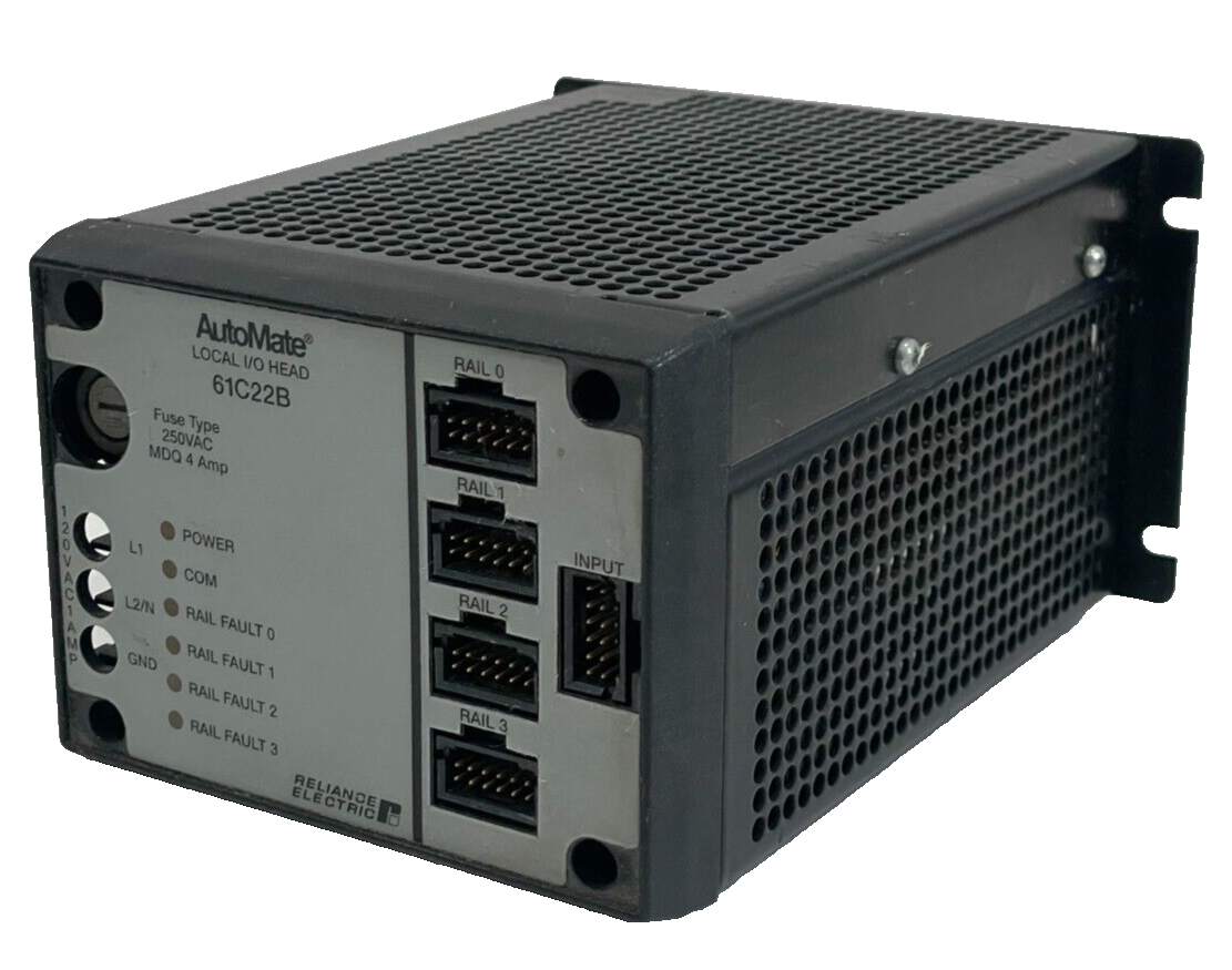 USED RELIANCE ELECTRIC 61C22B AUTOMATE LOCAL I/O HEAD 803456-37RD J-3671