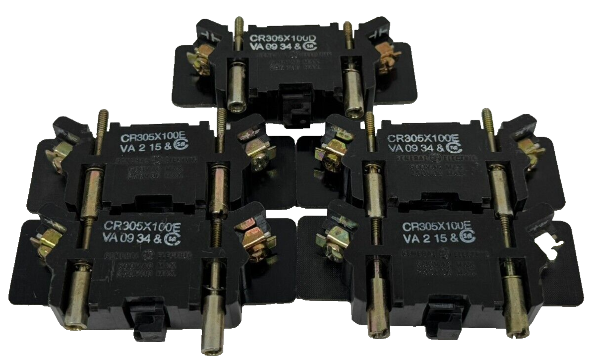 Ge Block LOT OF 5 NEW GE CONTACT BLOCKS CR305X100D & CR305X100E - SB Industrial ...