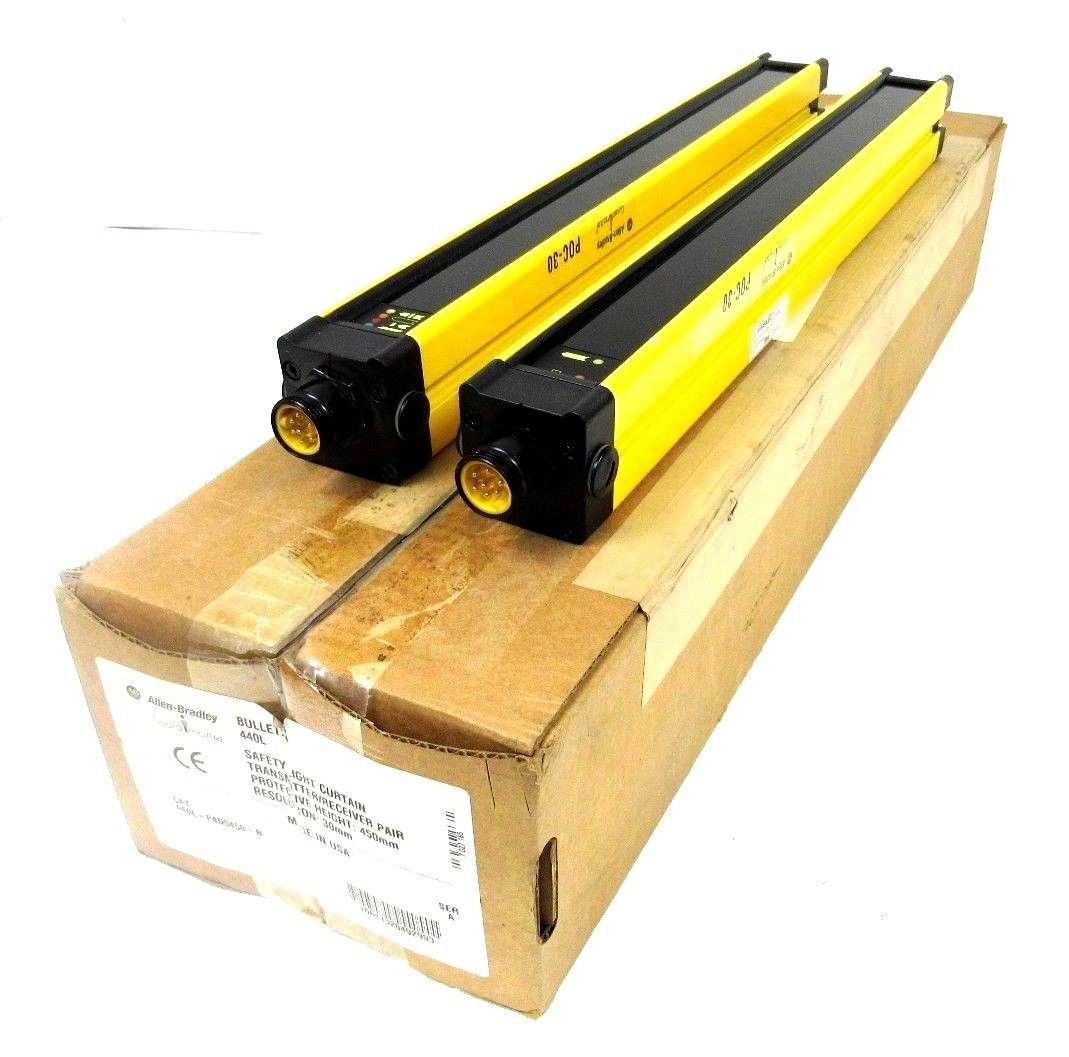 NEW ALLEN BRADLEY 440LP4D0450N LIGHT CURTAIN SET 30MM 440LP4D0450N