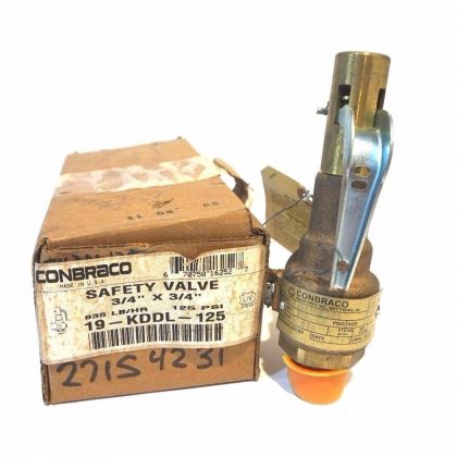 NEW CONBRACO 19-KDDL-125 SAFETY VALVE 3/4"X3/4" 19KDDL125