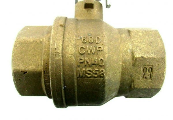 NEW DYNA QUIP VMH2.A911/2 BALL VALVE 1-1/2" PN40 MS58 VMH2A9112 - Image 3