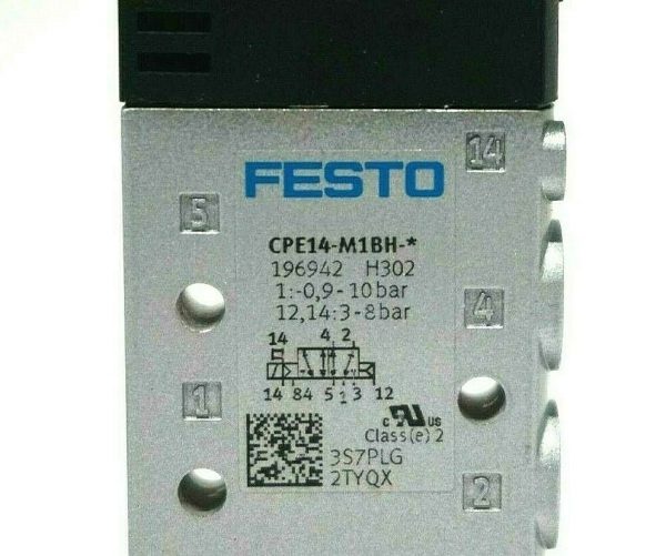 NEW FESTO CPE14-M1BH-5LS-1/8 SOLENOID VALVE 196942 CPE14M1BH5LS18 - Image 3