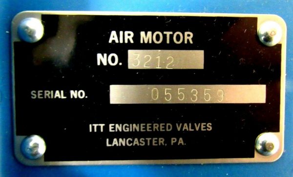 NEW ITT ENGINEERED VALVES 3212 AIR MOTOR ACTUATOR NO.12 - Image 5