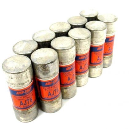 NEW LOT OF 11 FERRAZ AJT6 FUSE 6A 600V