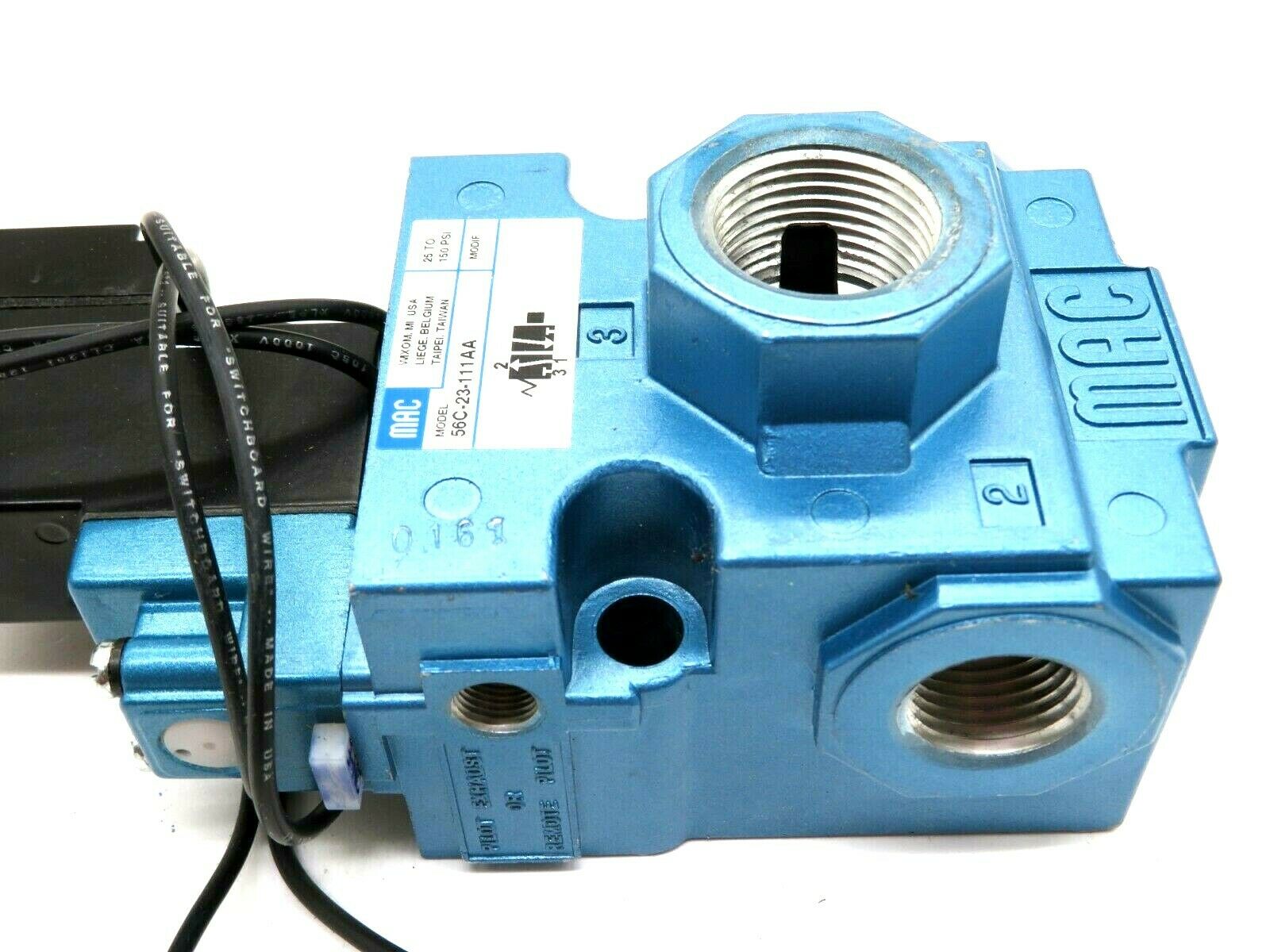 New Mac Valves Inc 56c 23 111aa Solenoid Valve 3 Way 56c23111aa Sb