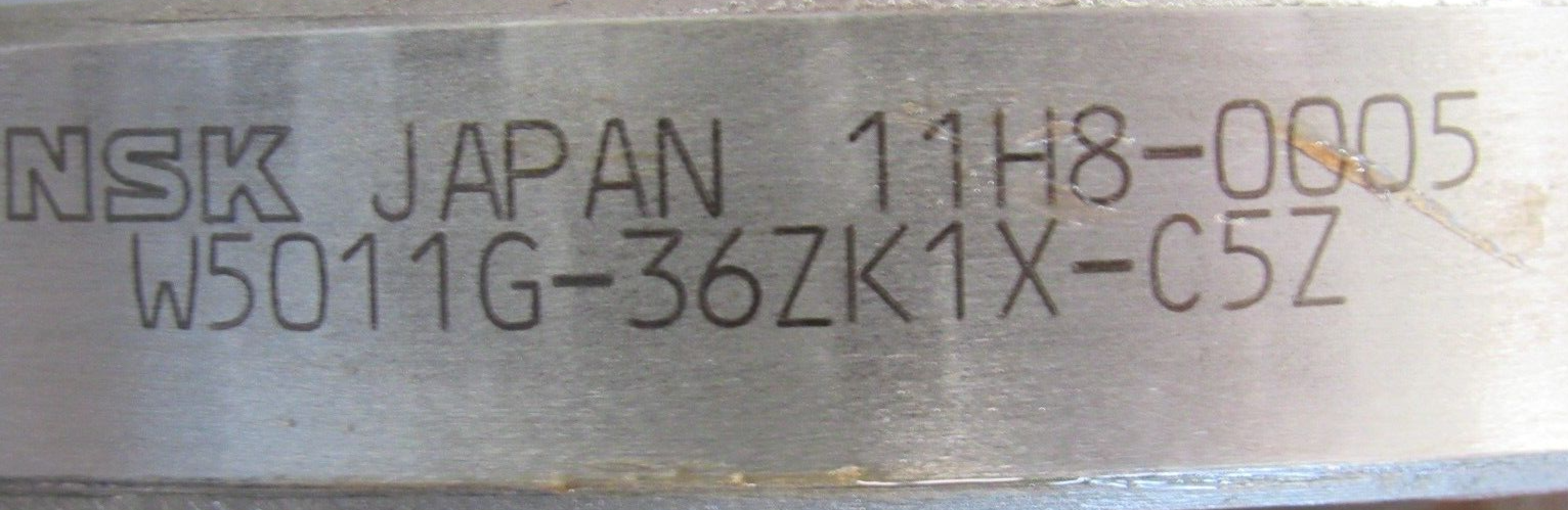 NEW NSK W5011G-36ZK1X-C5Z BALL SCREW SPINDLE W5011G36ZK1XC5Z B05913040200 - Image 6