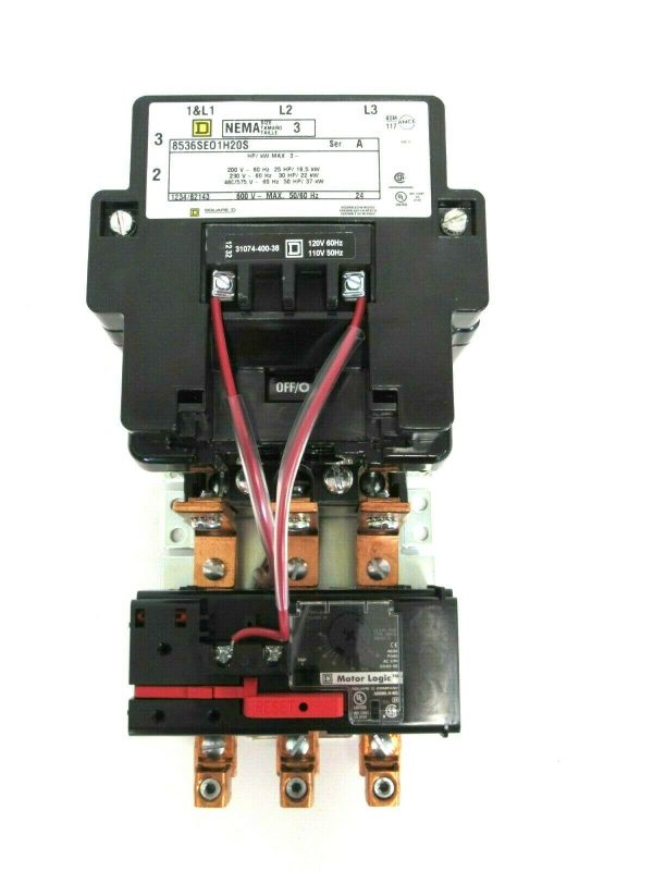 NEW SQUARE D 8536SEO1V02H20S STARTER SIZE 3 SER.A - Image 3