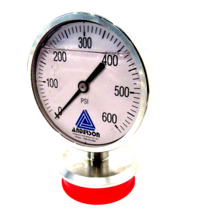 NEW ANDERSON PRESSURE GAUGE 0-600 PSI