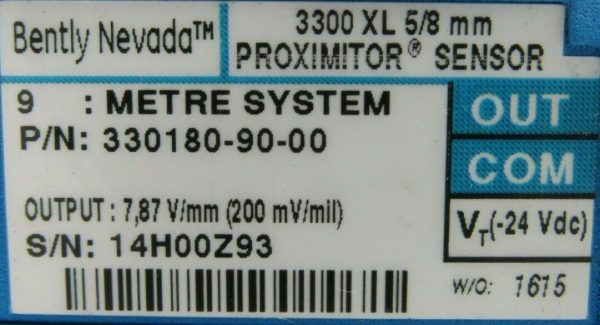 NEW BENTLY NEVADA 330180-90-00 PROXIMITOR SENSOR 3300 XL 5/8MM 3301809000 - Image 4