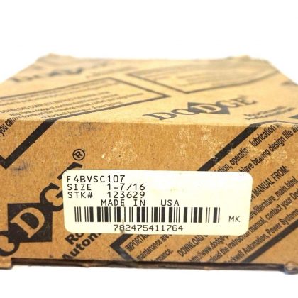 NEW DODGE F4BVSC107 FLANGE BLOCK 123629