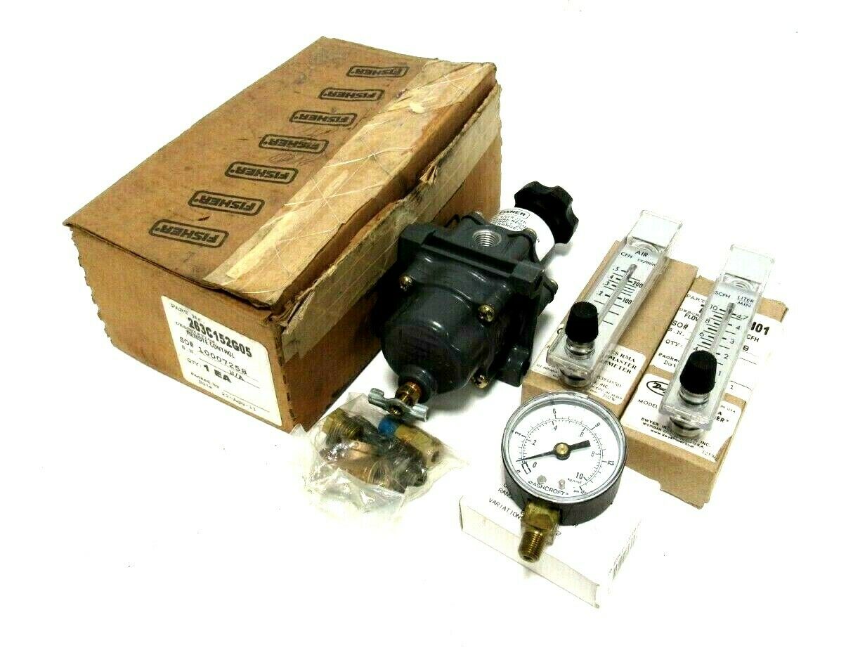 NEW FISHER 263C152G05 REGULATOR FLOWMETER ASSY 67CFR-224/K 167061-00 171037-00