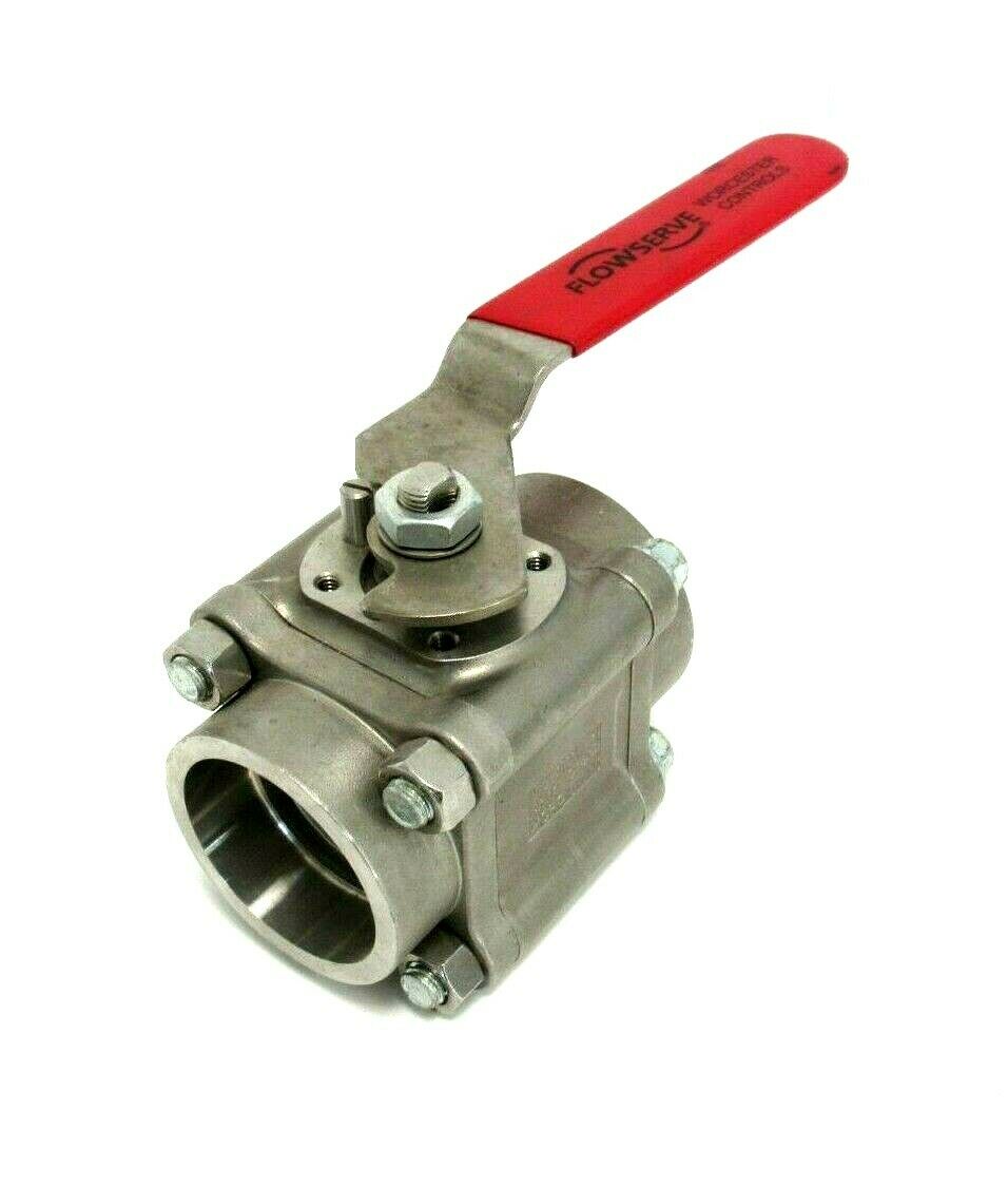 1" Full Port Stainless Steel Ball Valve – 2 Piece Threaded – Industrial Supply 949-185-ISI