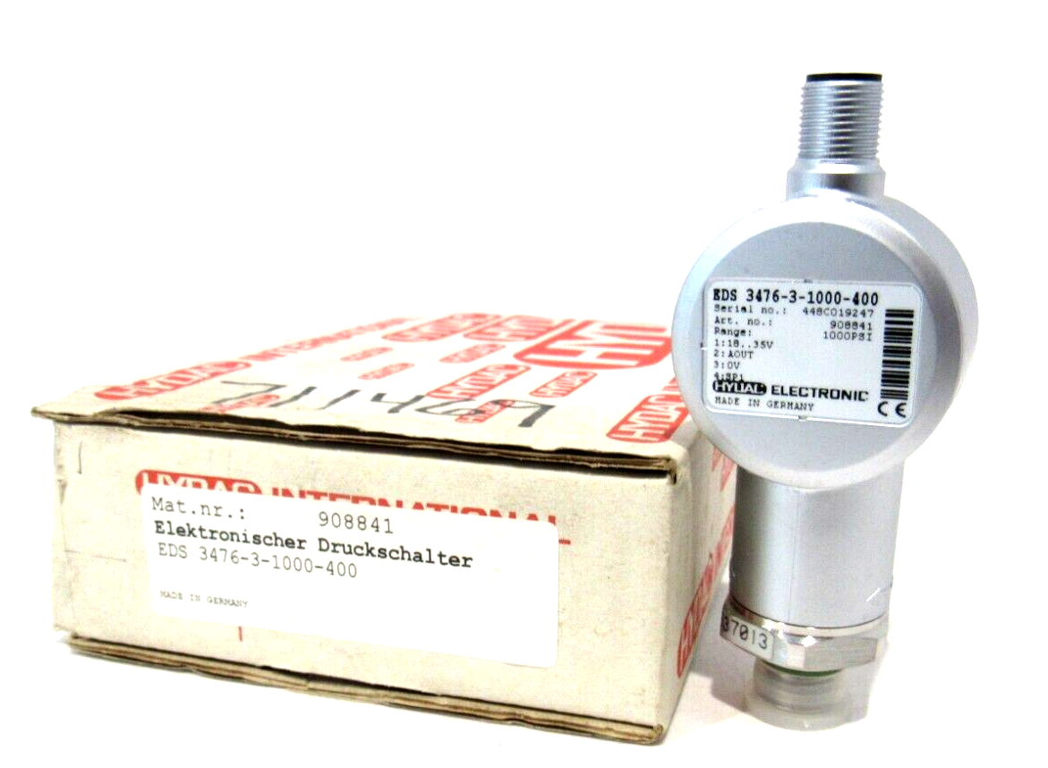 NEW HYDAC EDS 3476-3-1000-400 PRESSURE SWITCH 908841 EDS347631000400